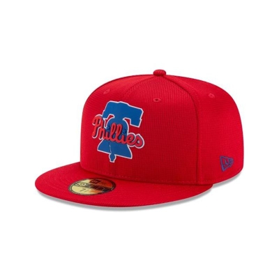 Philadelphia Phillies Gorra | New Era MLB Clubhouse Collection 59fifty Fitted Cap Mexico - Rojos
